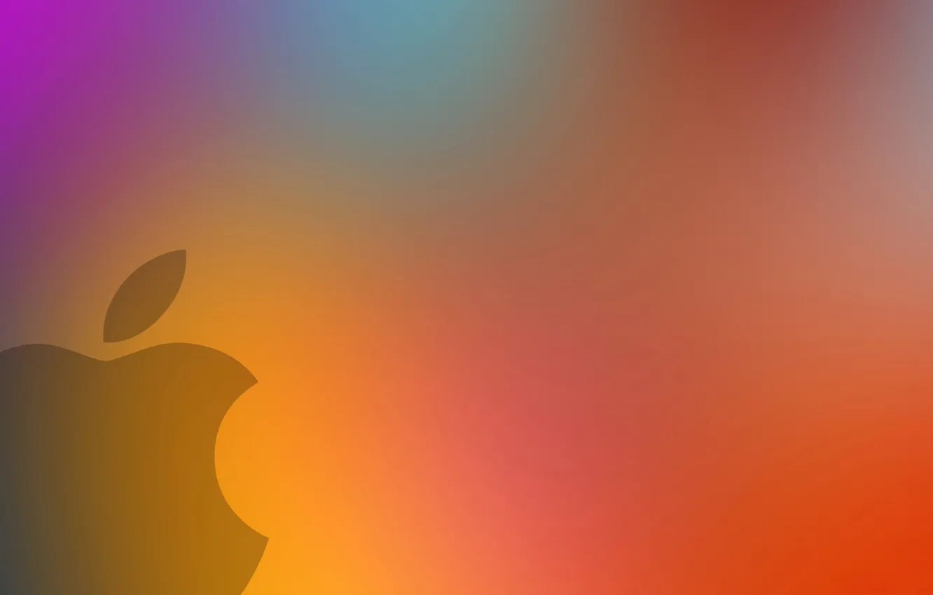 Фото обои apple, яблоко, текстура, логотип, гаджет