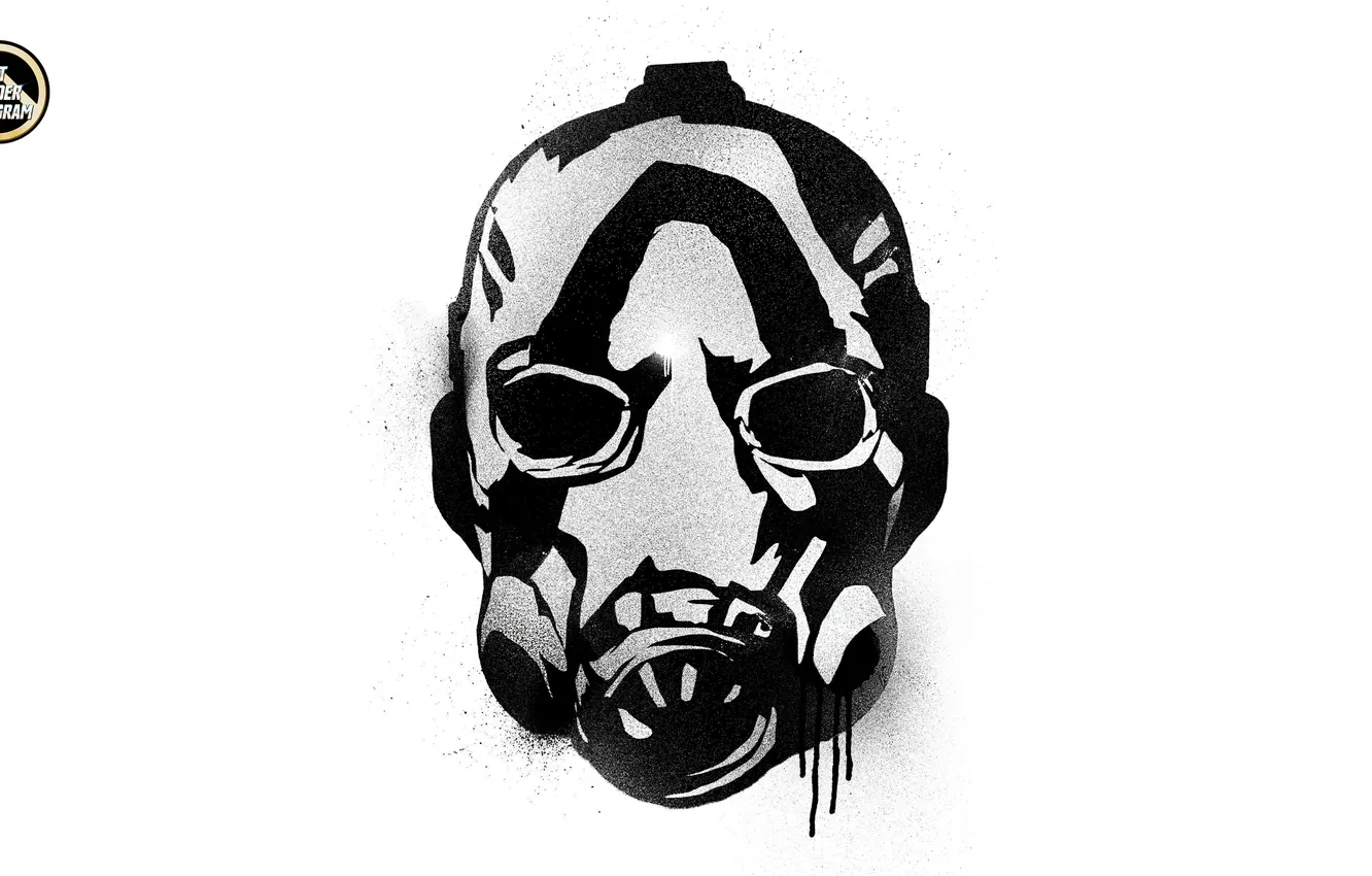 Фото обои Borderlands, Mask, Graffitti