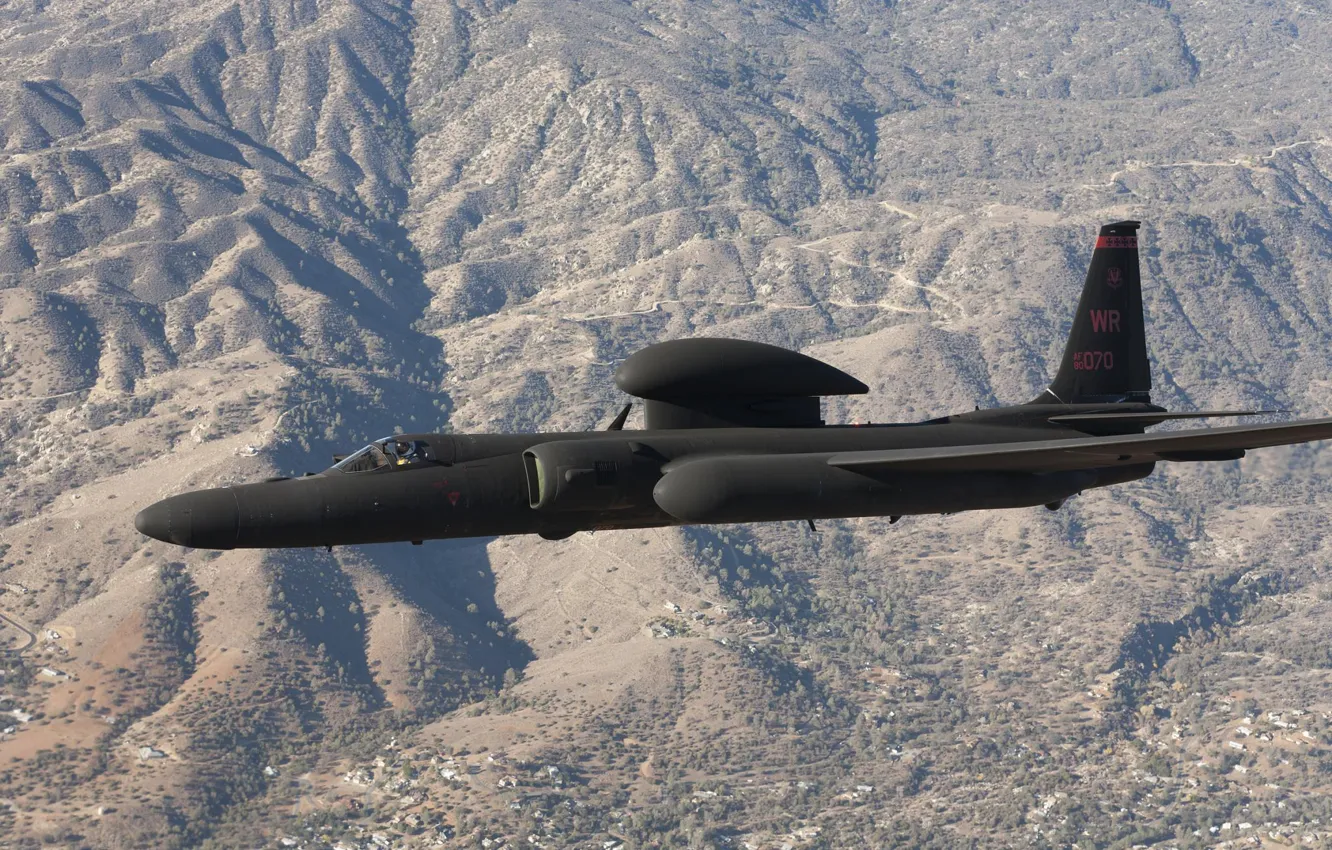 Фото обои полет, ландшафт, разведчик, стратегический, высотный, Lockheed U-2, «Dragon Lady»