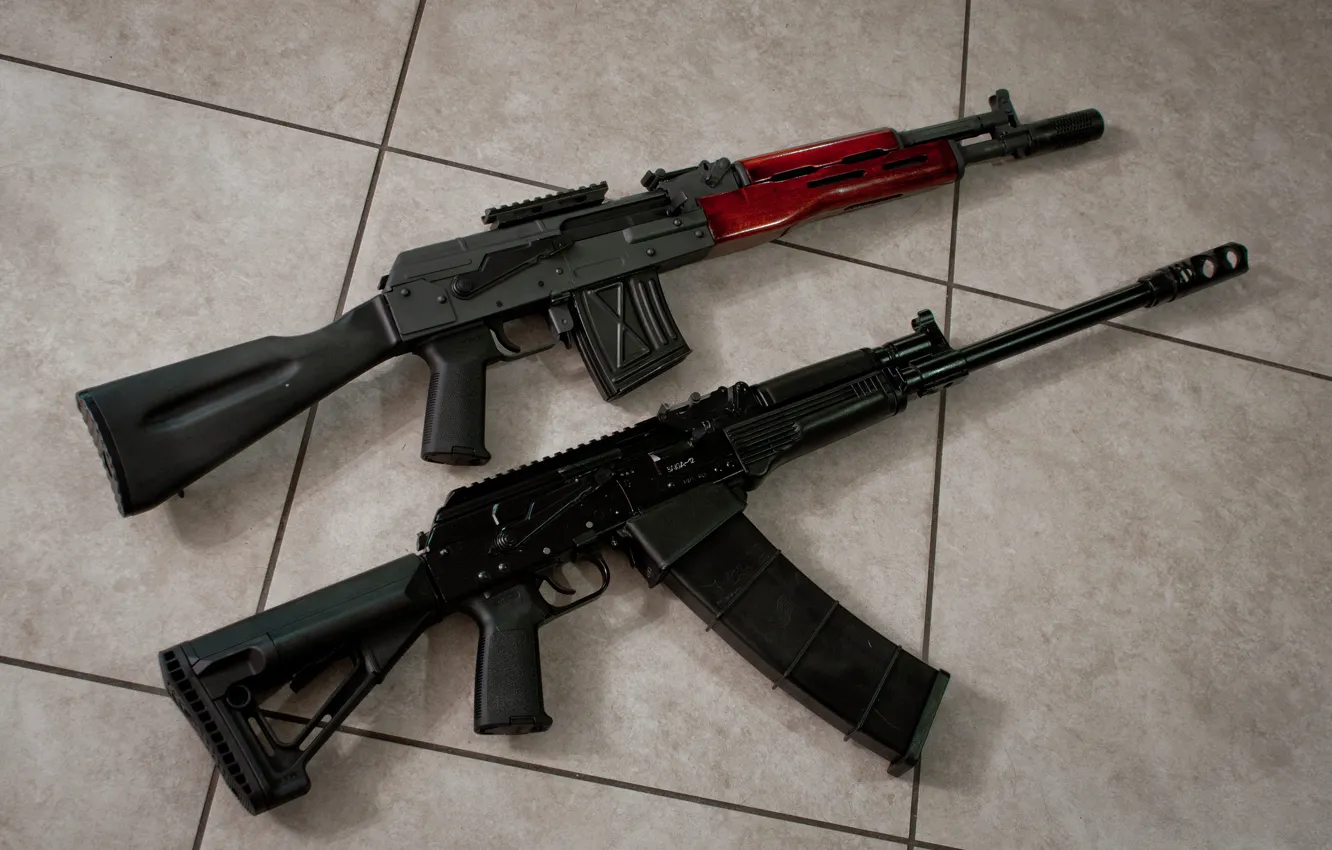Фото обои оружие, ружьё, карабин, Сайга, самозарядное