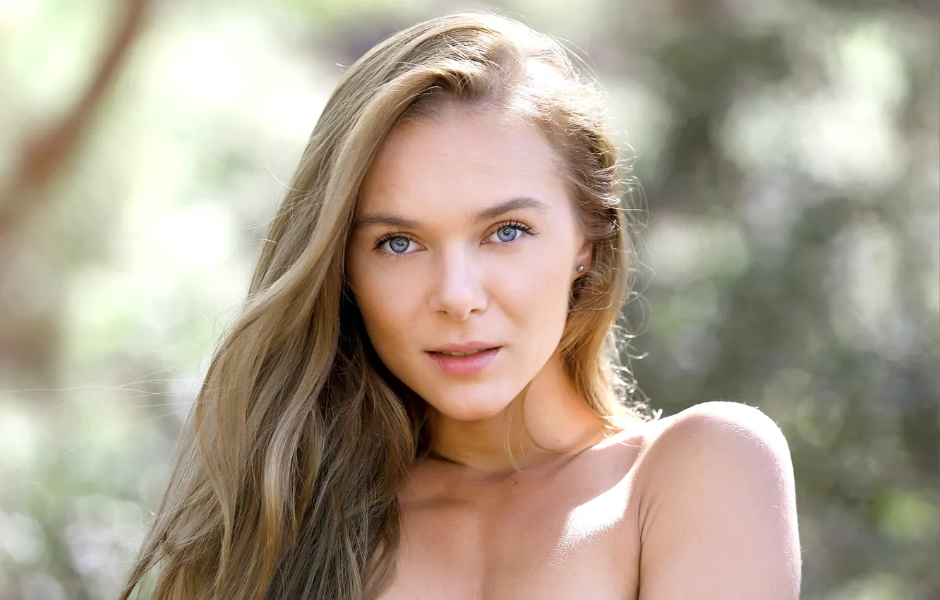 Фото обои Model, Portrait, Blue Eyes, Close Up, Karissa Diamond