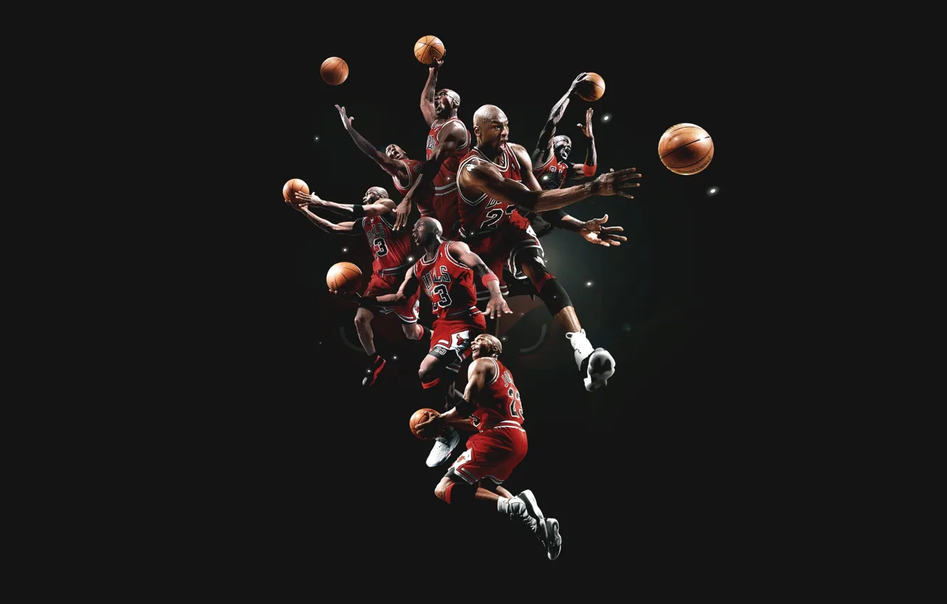 Фото обои Баскетбол, Michael Jordan, Chicago Bulls, Легенда, Игрок