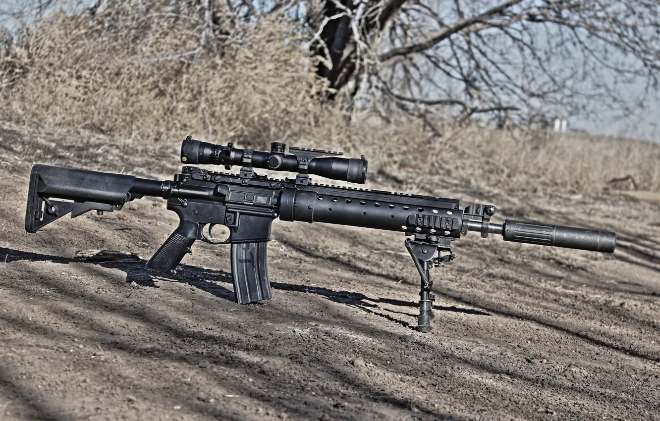 Фото обои оружие, оптика, винтовка, снайперская, SPR, MK12