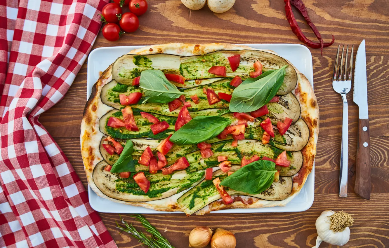 Фото обои сыр, овощи, пицца, wood, pizza, итальянский
