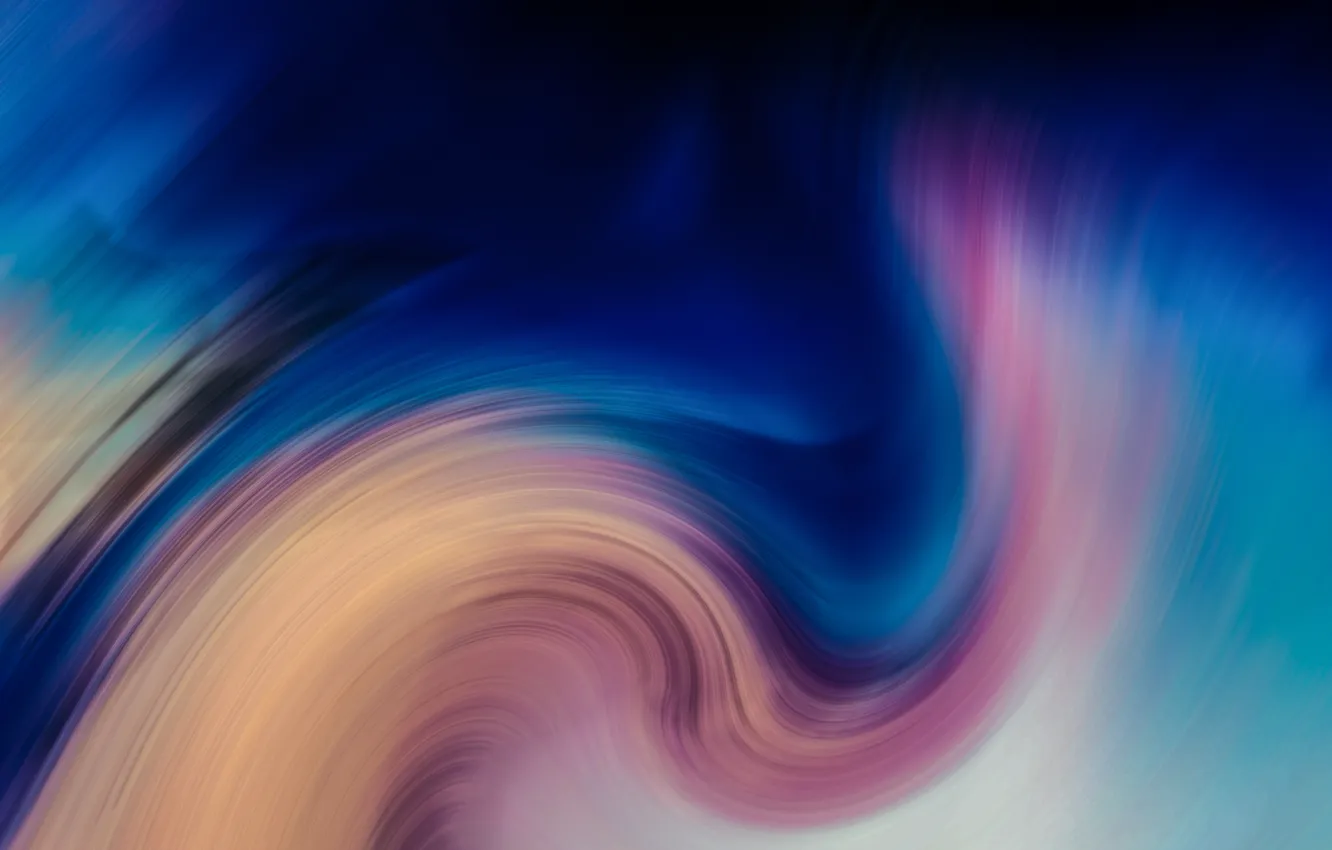 Фото обои волны, линии, узор, краски