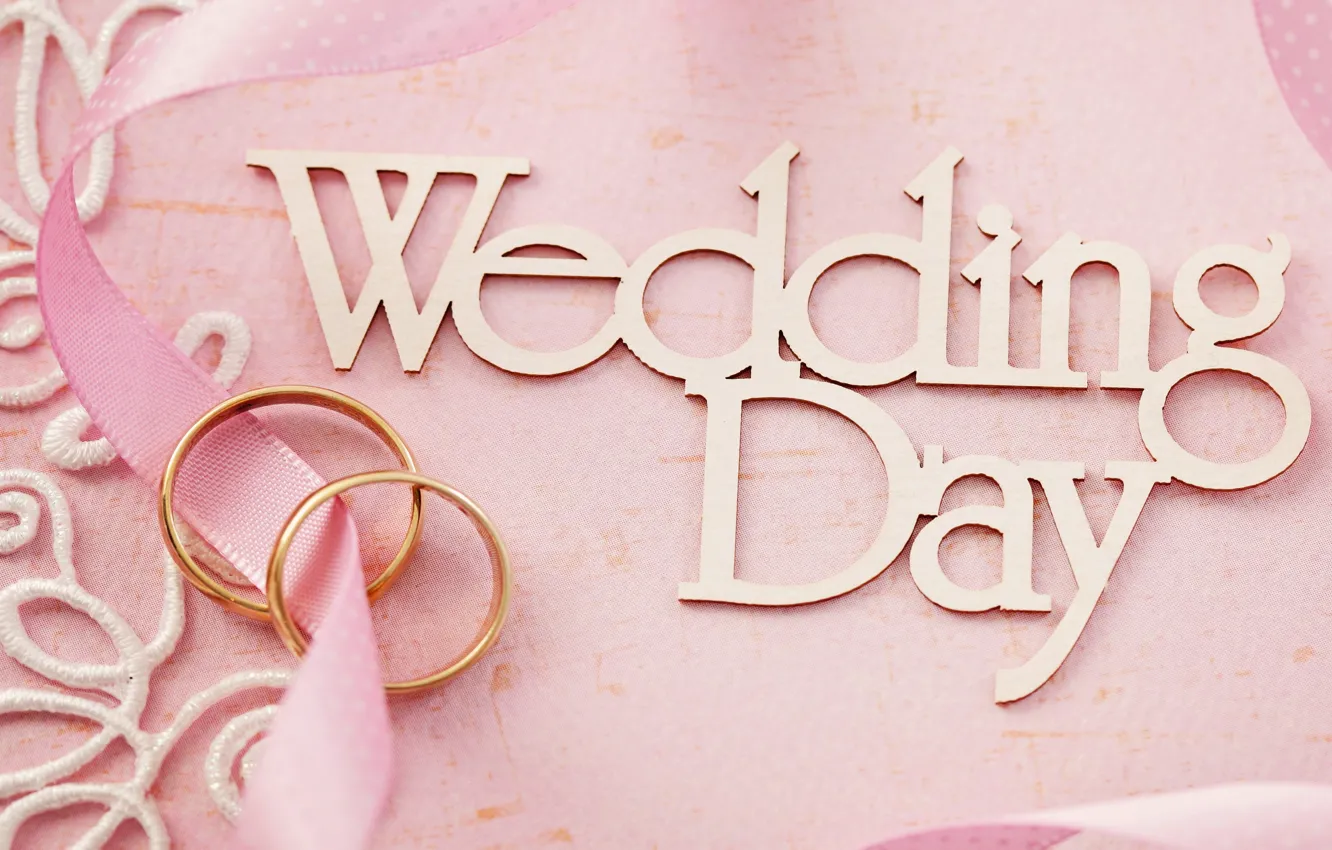 Фото обои цветы, кольца, pink, свадьба, flowers, background, day, ring