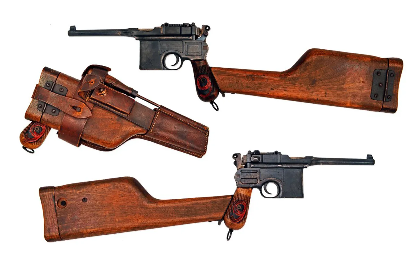 Фото обои пистолет, оружие, «Маузер», магазинный, Mauser C96
