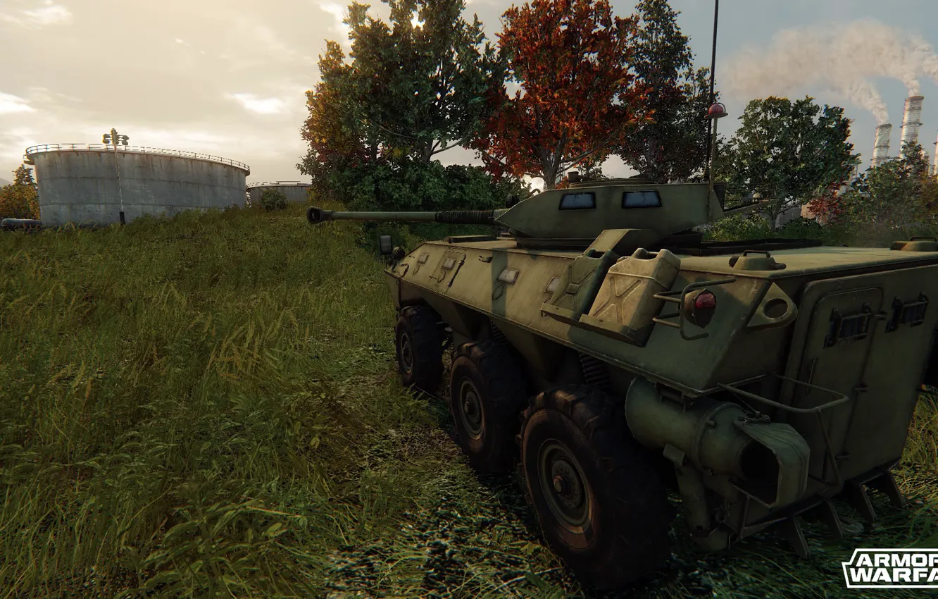 Фото обои трава, истребитель, танков, armored warfare, lav-300