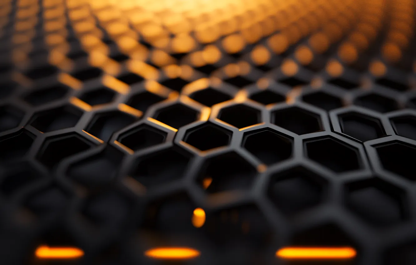 Фото обои абстракция, соты, ячейки, абстрактный фон, ИИ-арт, НЕЙРОСЕТЬ
