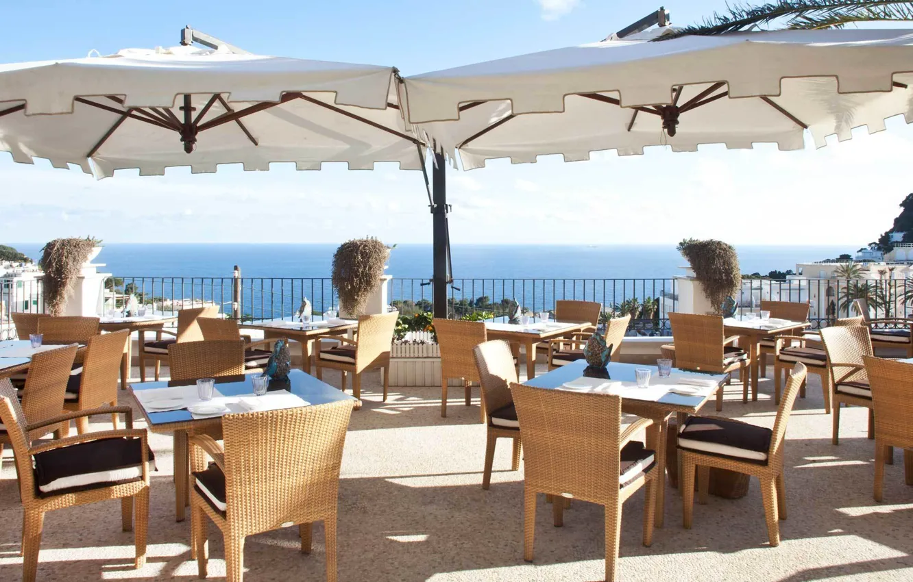 Фото обои beach, restaurant, views of the ocean