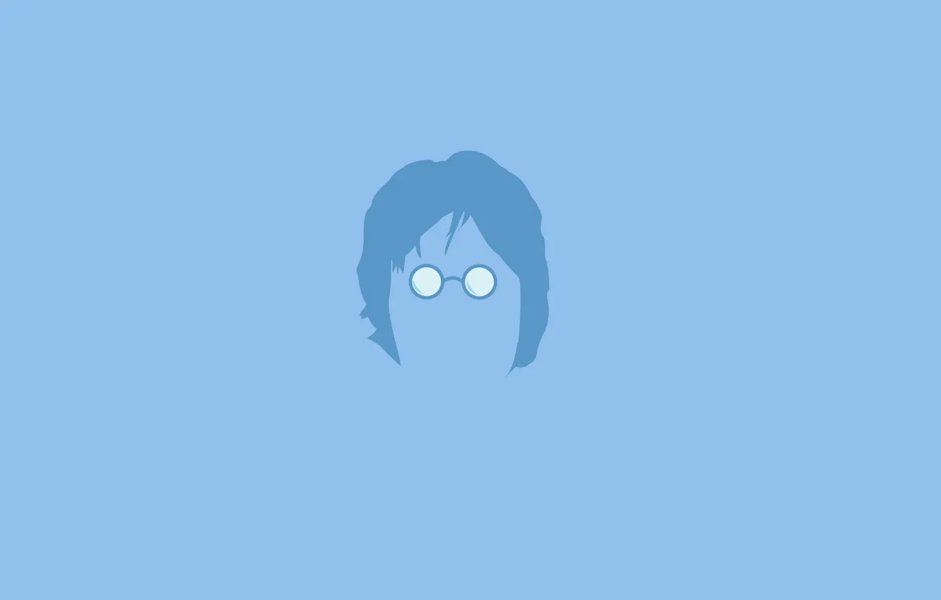 Фото обои абстракция, лицо, музыка, очки, Джон Леннон