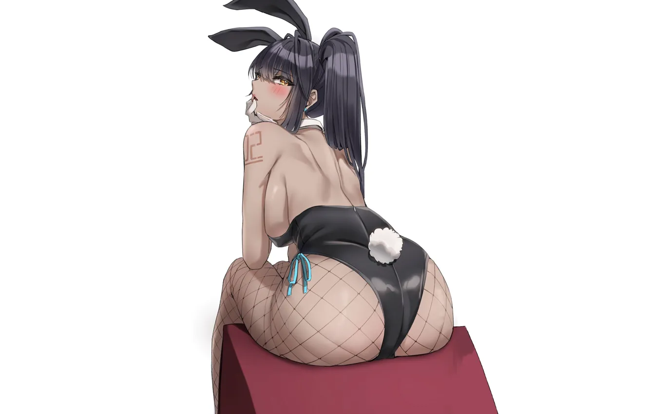 Фото обои hot, sexy, ass, rabbit, brown, butt, bunny, sitting