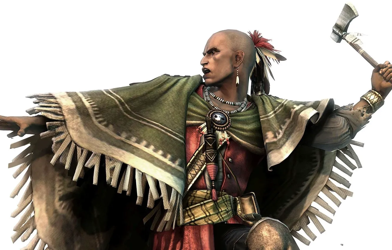 Фото обои weapon, art, power, warrior, tomahawk, native american