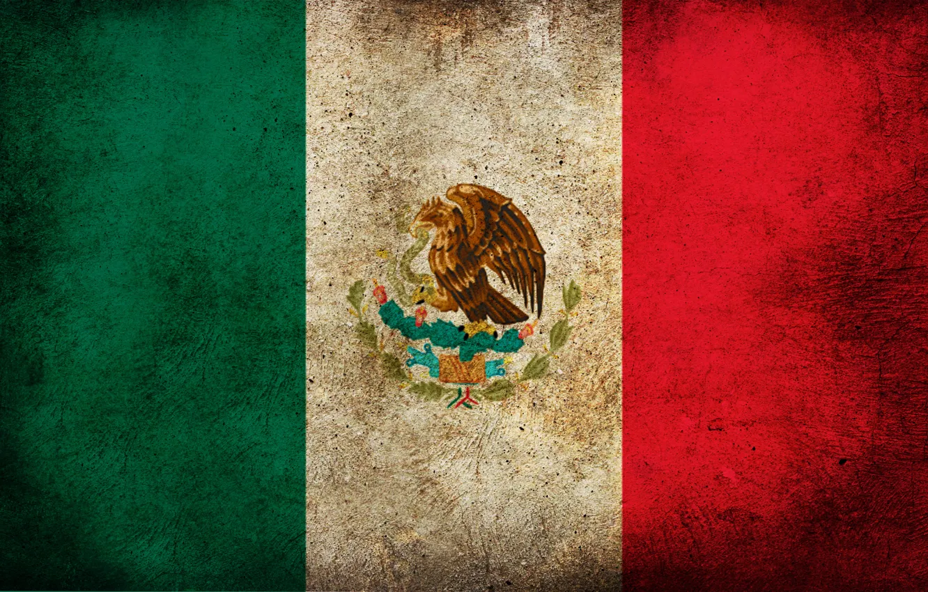 Фото обои цвета, полоски, флаг, Мексика, картинка