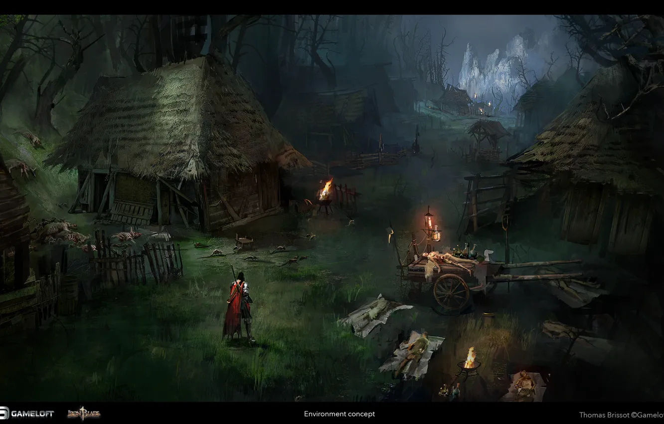 Фото обои поселение, Transylvania, Iron Blade, Environment Concept