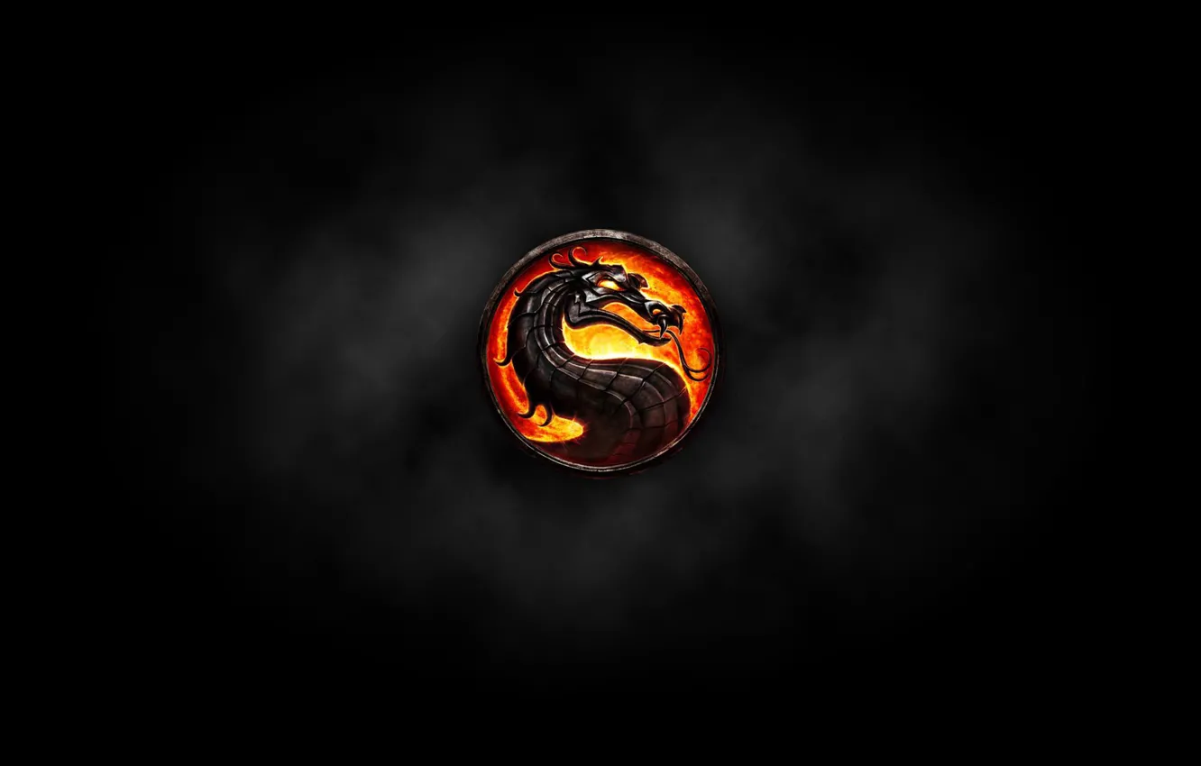 Фото обои фон, дракон, смертельная битва, Mortal kombat