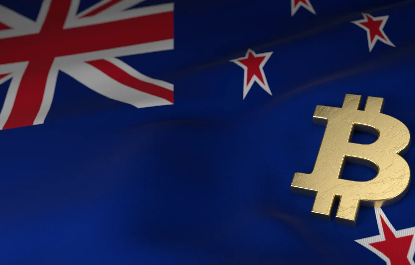 Фото обои размытие, новая зеландия, new zeland, bitcoin, биткоин, btc