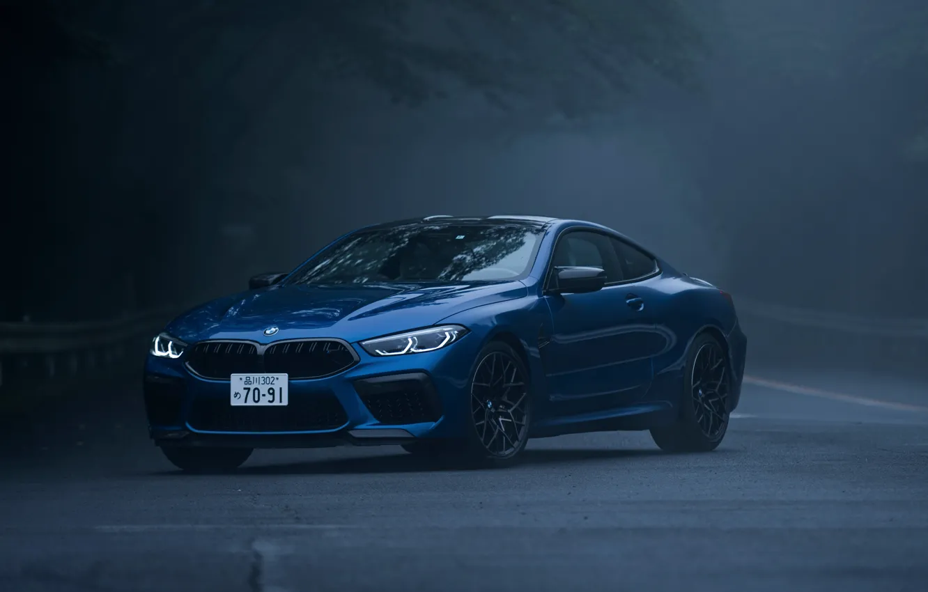 Фото обои туман, купе, BMW, Coupe, 2020, BMW M8, двухдверное, M8