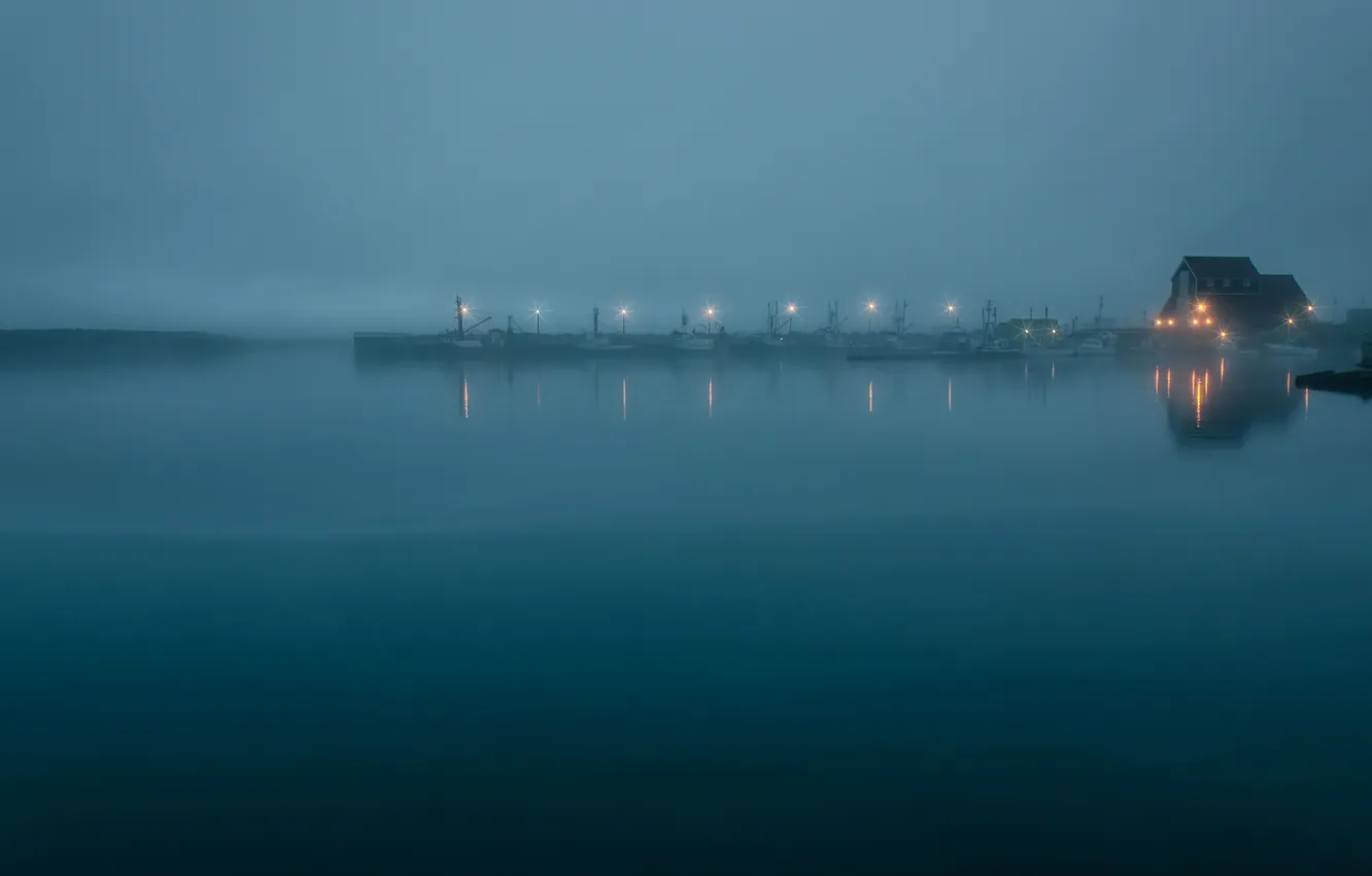 Фото обои пейзаж, Newfoundland, Misty Morning @ Bonavista