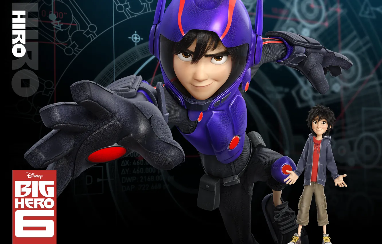 Фото обои Animation, Walt Disney Pictures, Movie, Hiro, Big Hero 6