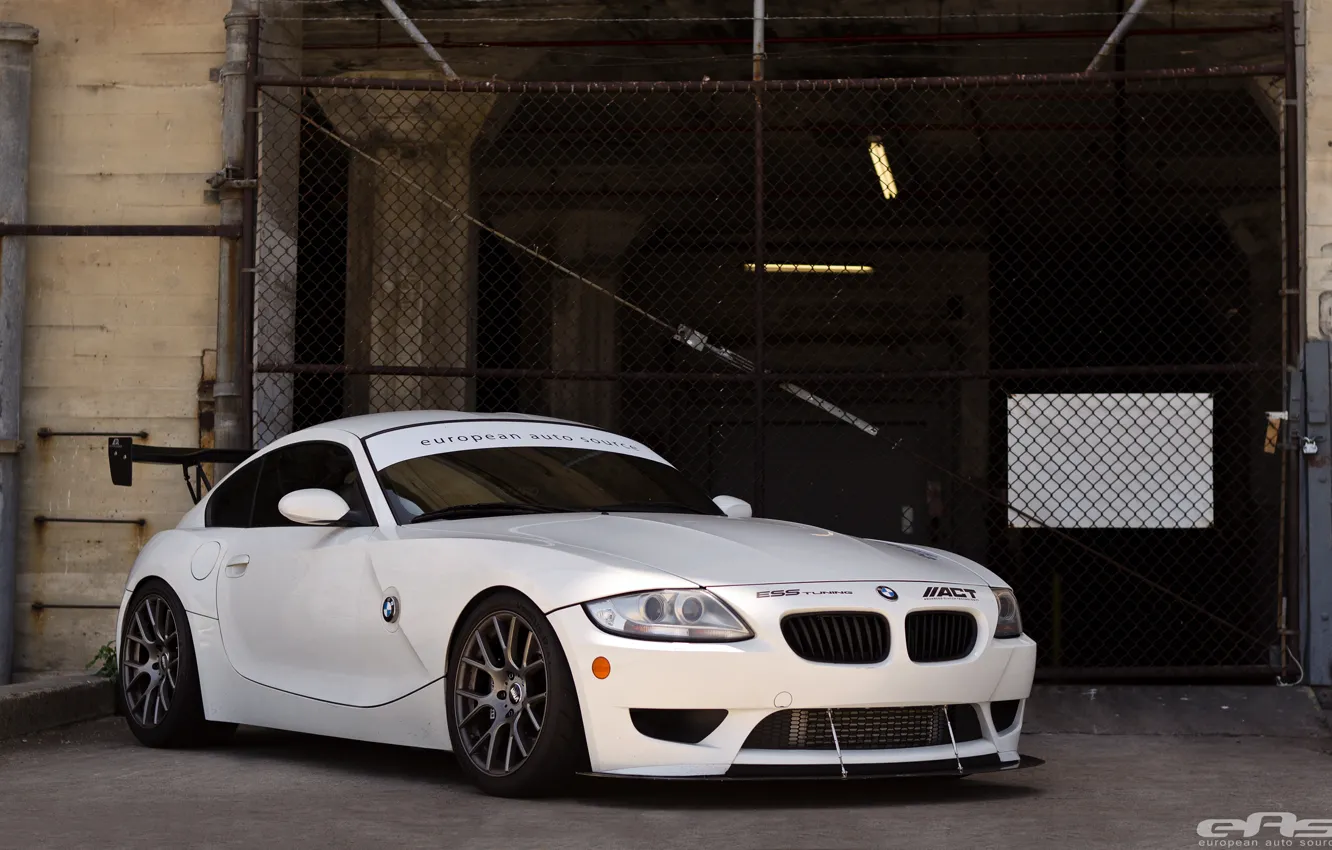 Фото обои BMW, White, Alpine, Z4M, EAS, E86