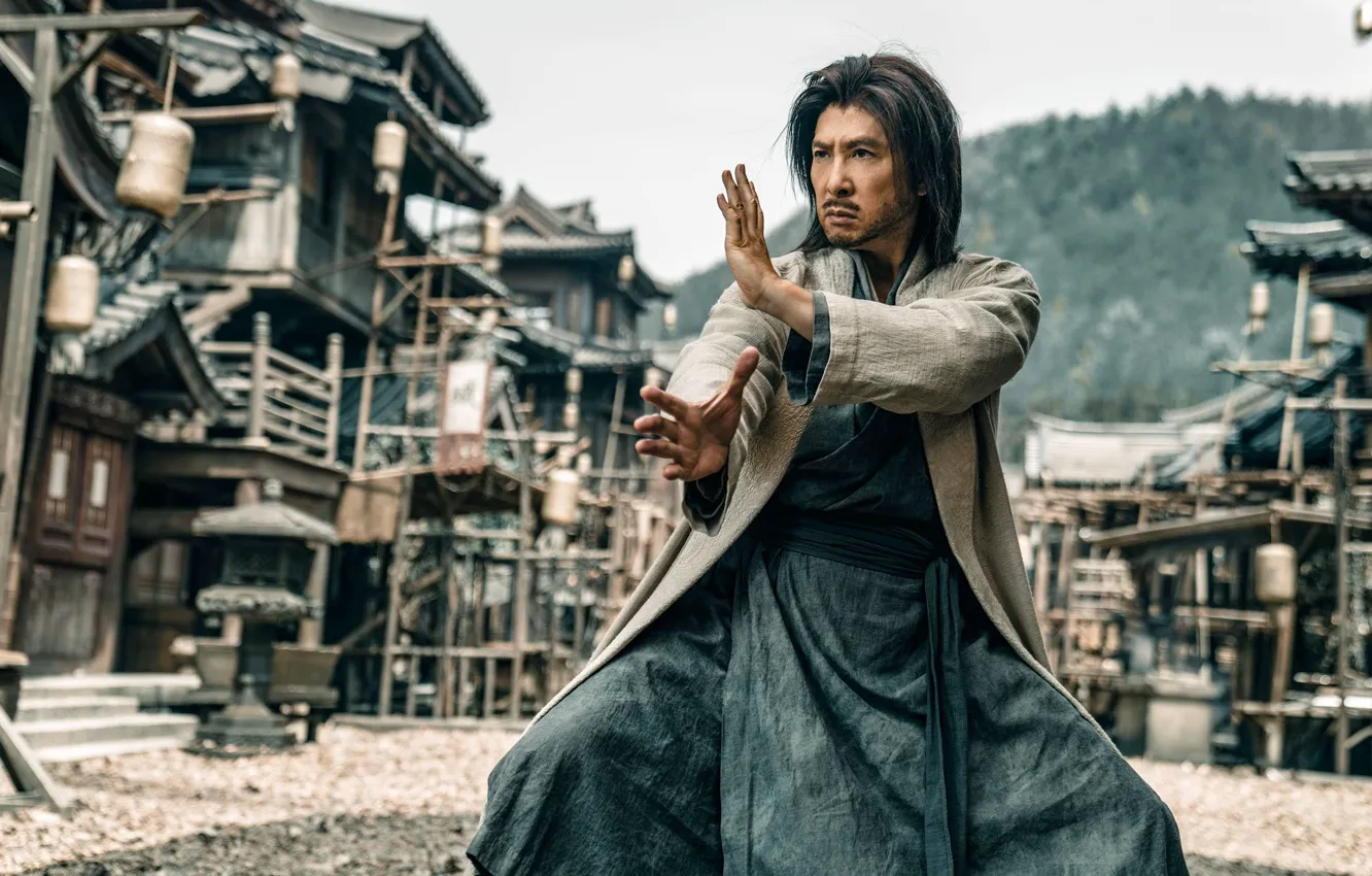Фото обои поза, улица, стойка, Donnie Yen, Донни Йен, Sakra, Цяо Фэн / Сяо Юаньшань, Шакра