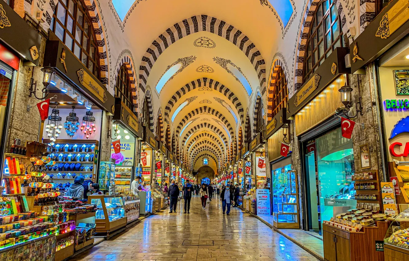 Фото обои turkey, istanbul, Spice Bazaar, Mısır Çarşısı
