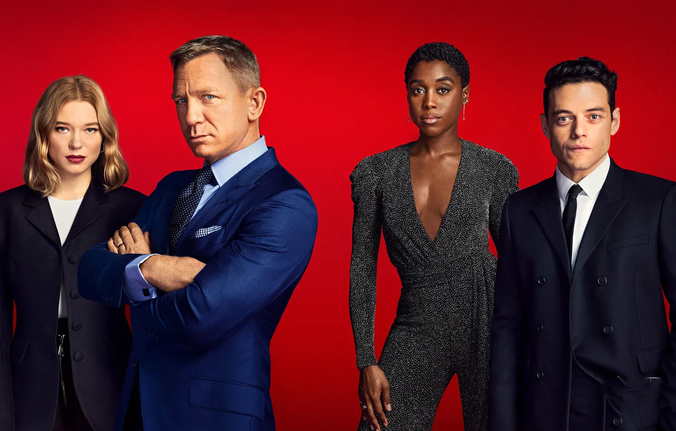 Фото обои фильм, актёры, красный фон, Daniel Craig, 007, James Bond, Дэниэл Крэйг, Леа Сейду