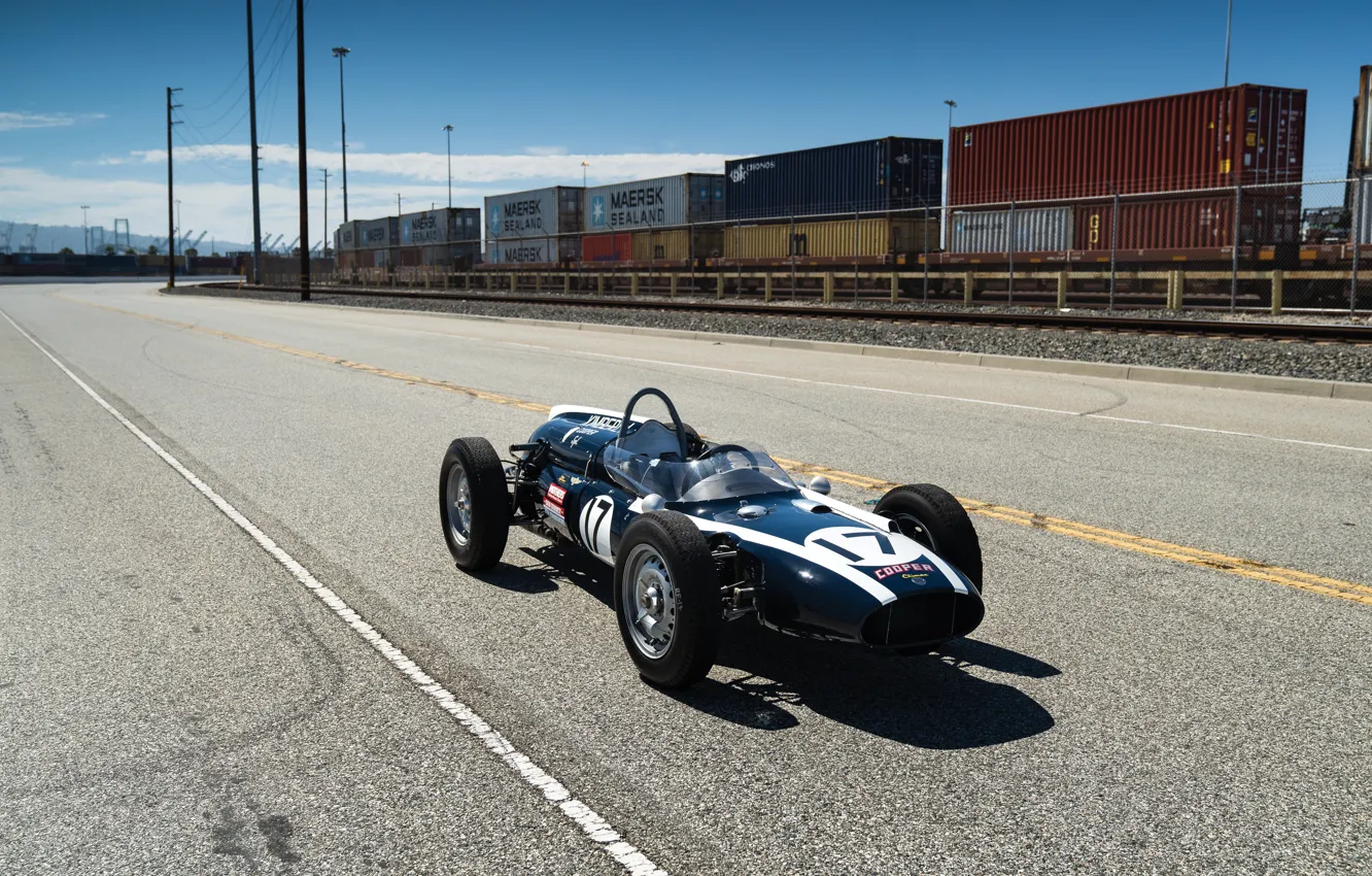 Фото обои Cooper, Formula 1, Classic car, 1961, Sports car, Cooper T54, Indianapolis 500, Indianapolis 500-Mile Race