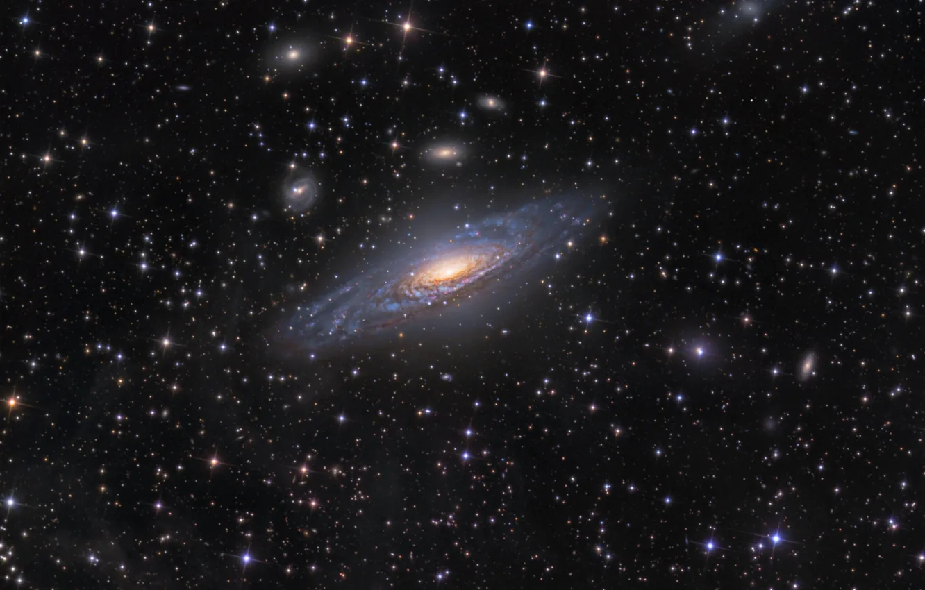 Фото обои звезды, пространство, галактика, NGC7331, cпиральная