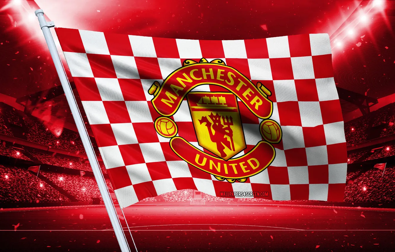 Фото обои Logo, Football, Stadium, Manchester United, Team, Club, Sport, Soccer
