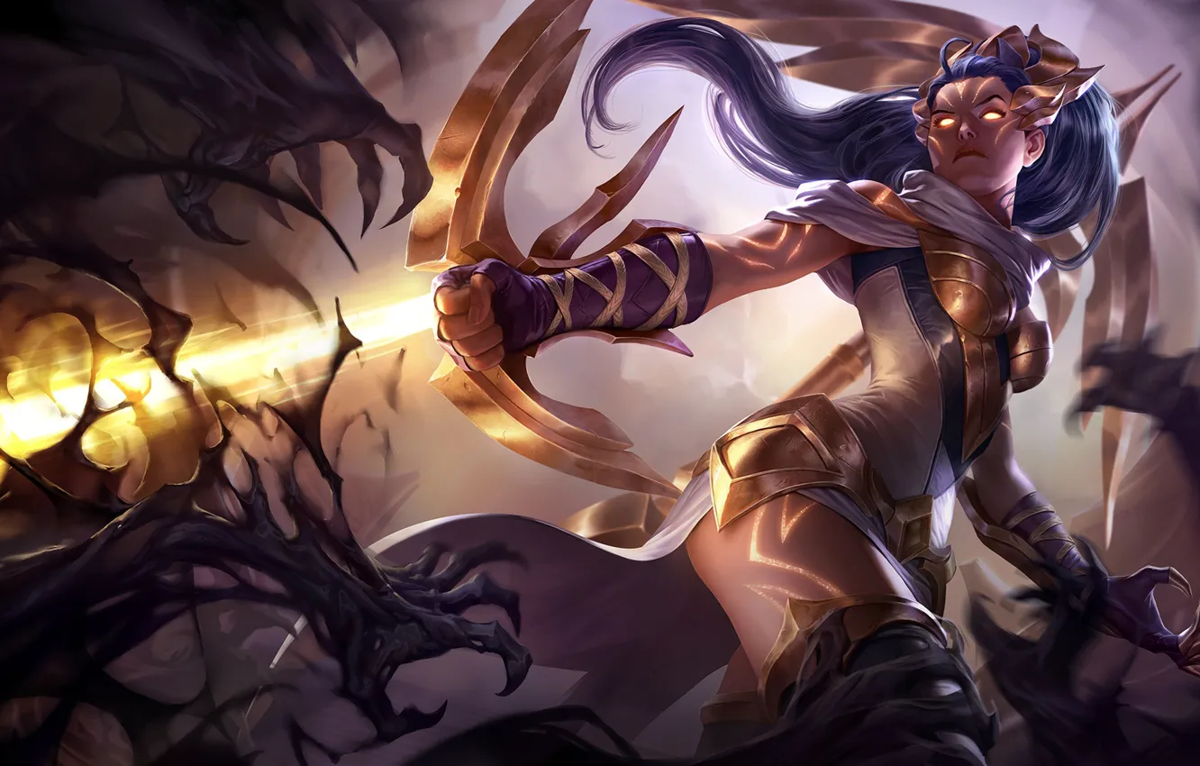 Фото обои игра, арт, чемпион, Arclight Vayne - League of Legends, sixmorevodka studio