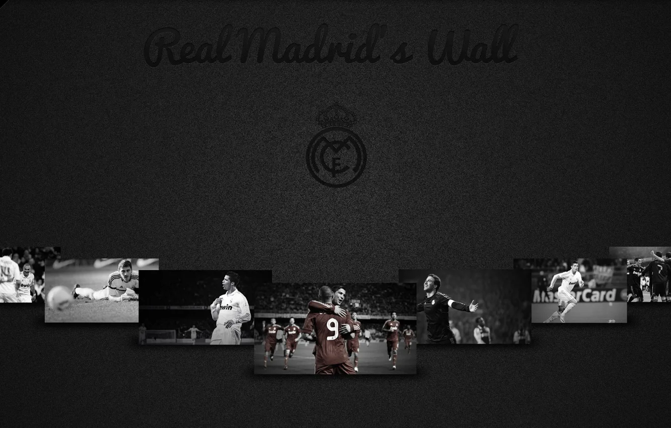 Фото обои wallpaper, sport, logo, photo, football, Real Madrid CF, players