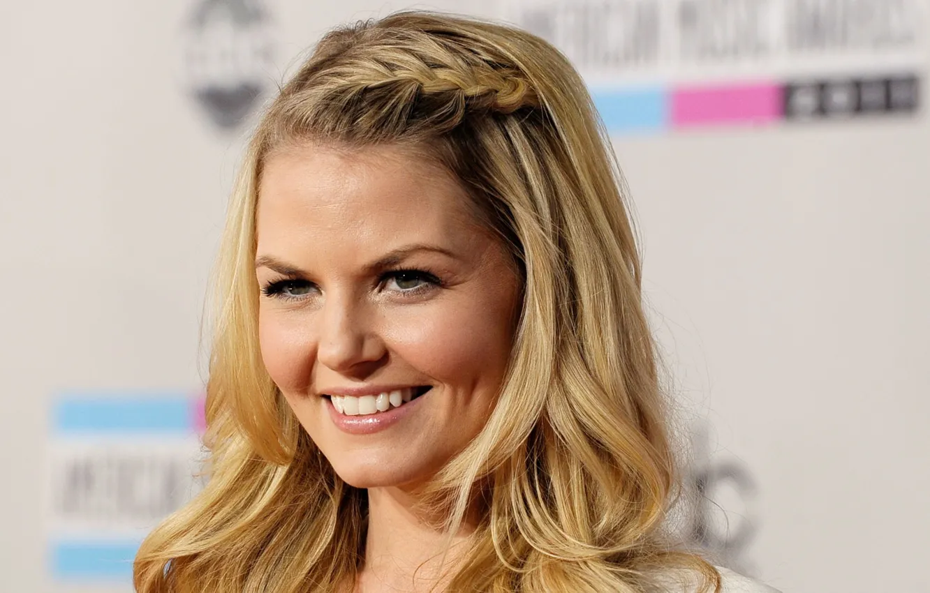 Фото обои взгляд, улыбка, портрет, макияж, актриса, Jennifer Morrison, Дженнифер Моррисон, фотосессия