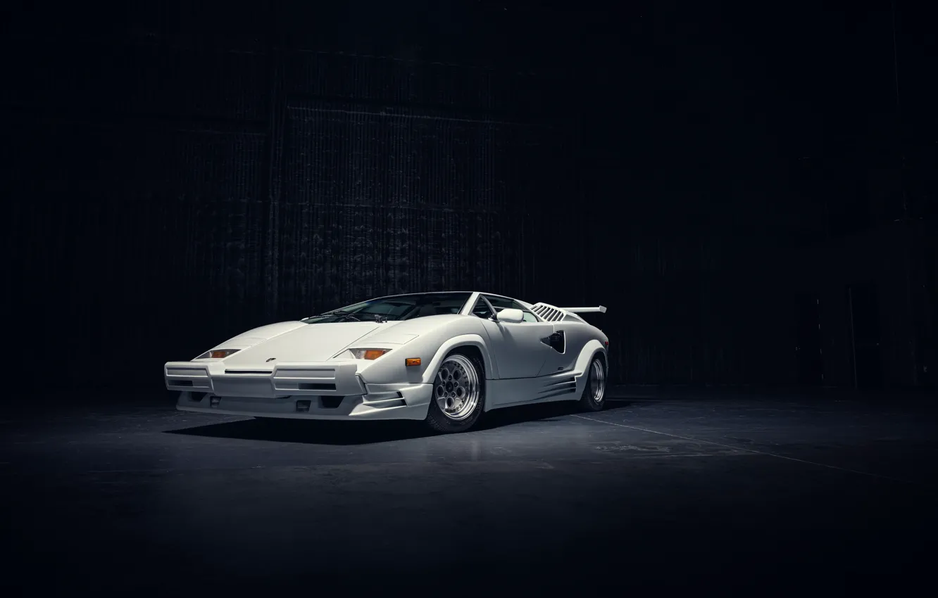 Фото обои Lamborghini, supercar, Countach, legendary, Lamborghini Countach 25th Anniversary