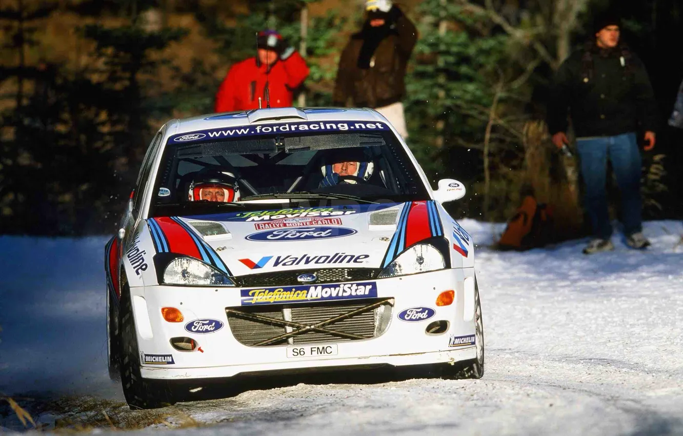 Фото обои Ford, Focus, WRC, Snow, Rally, Monte Carlo, Colin McRae