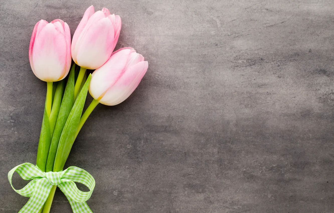 Фото обои цветы, букет, тюльпаны, розовые, fresh, pink, flowers, beautiful