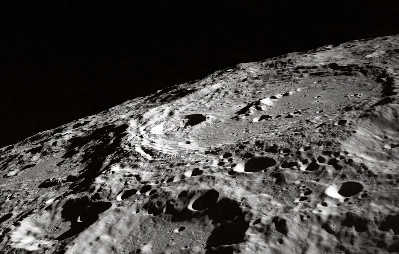 Фото обои moon, grey, gray, craters