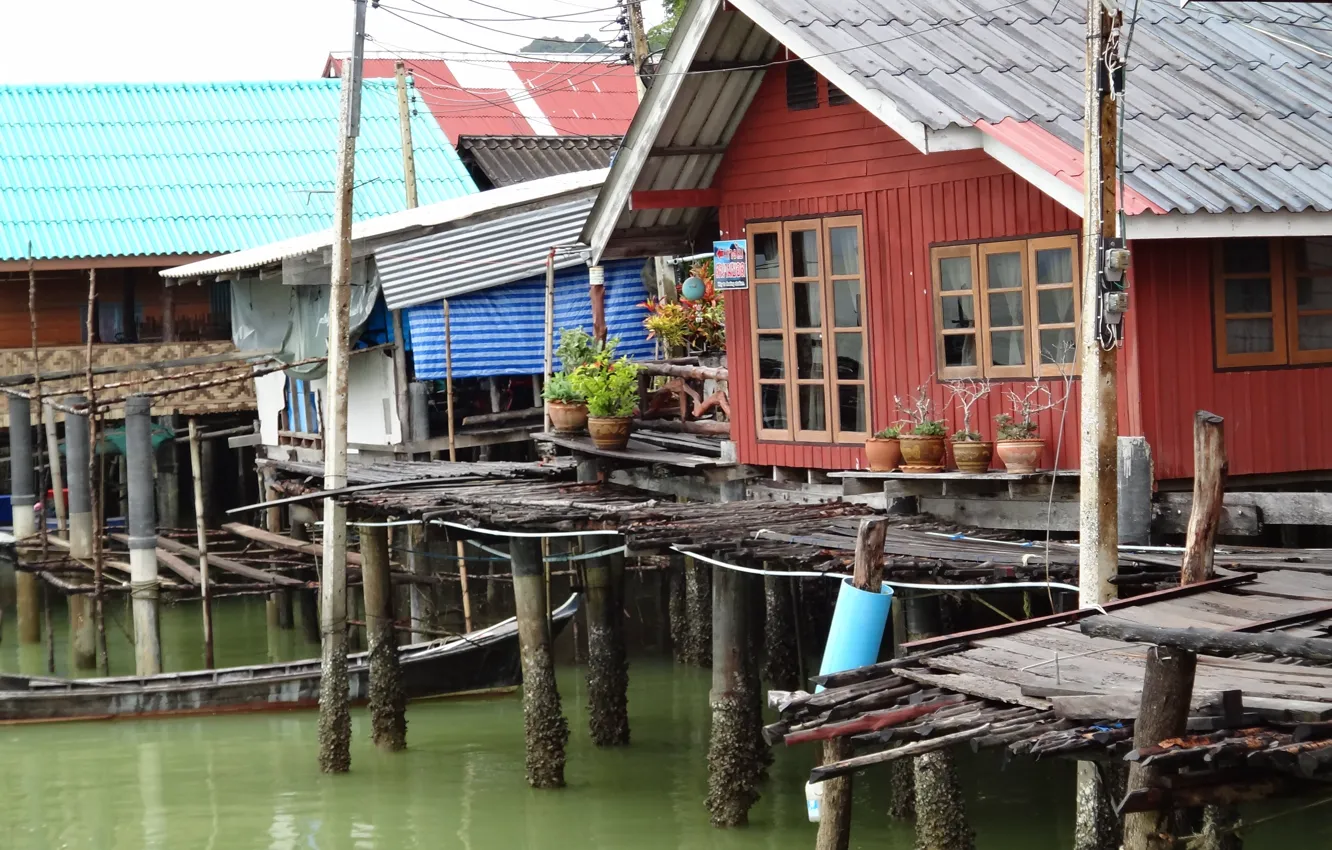Фото обои вода, дом, Таиланд