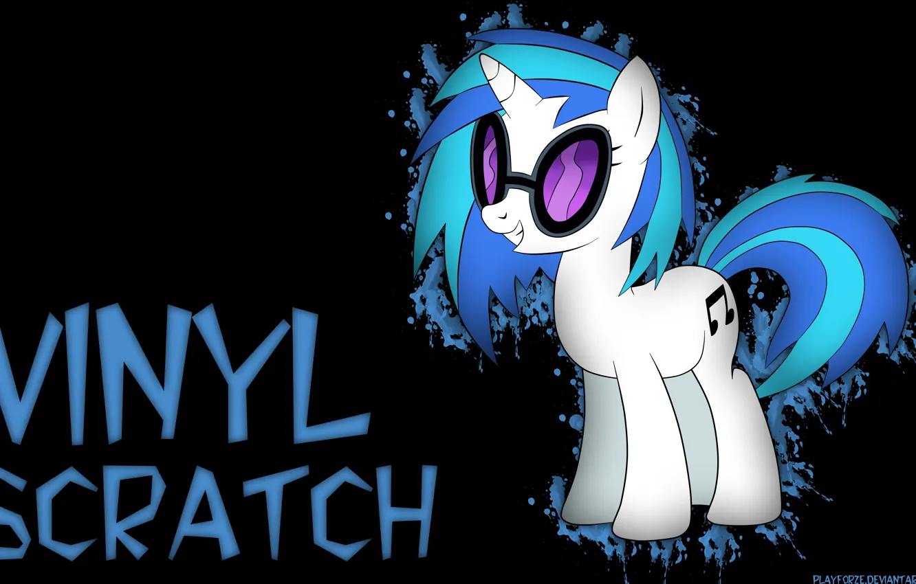 Фото обои my little pony, friendship is magic, Vinyl Scratch