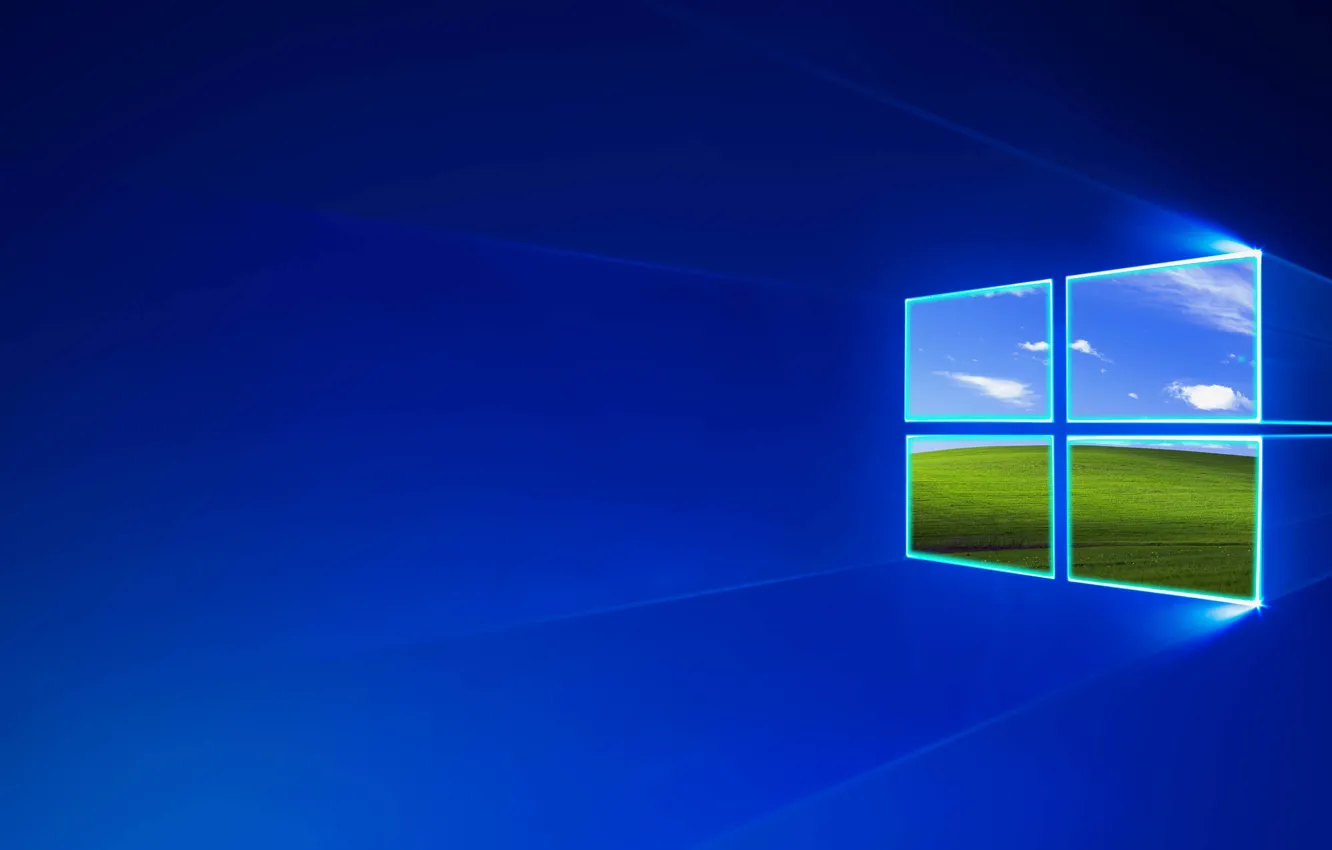 Фото обои логотип, окно, Windows, квадрат, операционная система