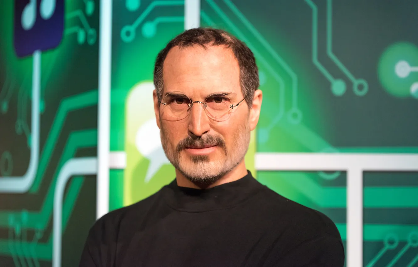 Фото обои Apple, men, look, Steve Jobs