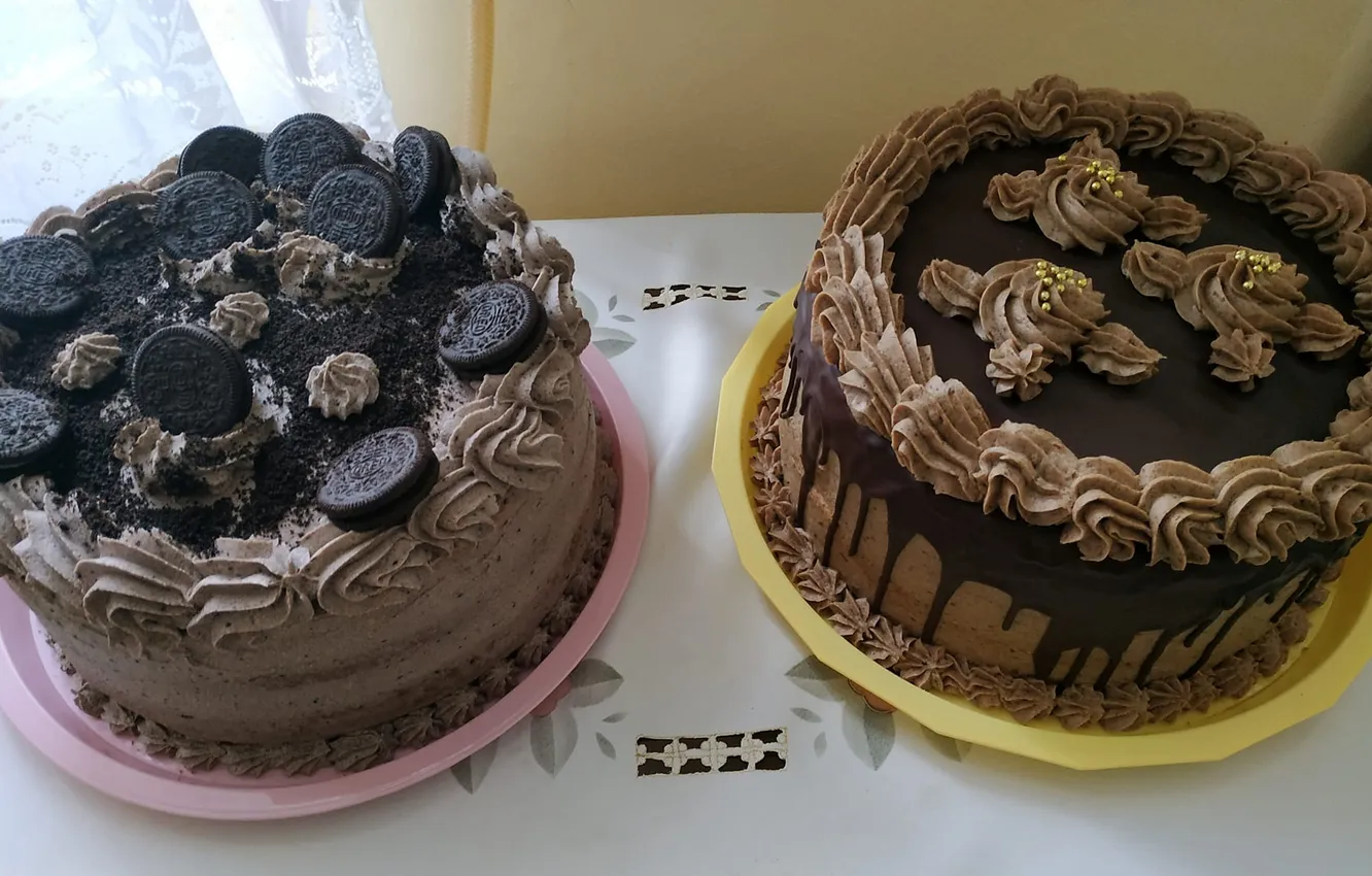 Фото обои cake, biscuits, whipped cream