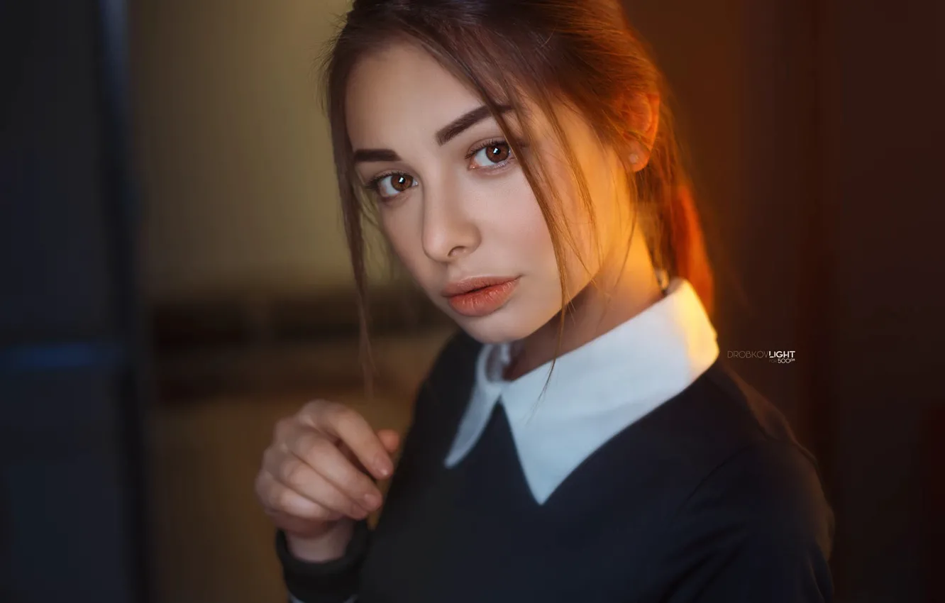 Фото обои взгляд, девушка, лицо, портрет, Alexander Drobkov-Light, Sue Tikhonova