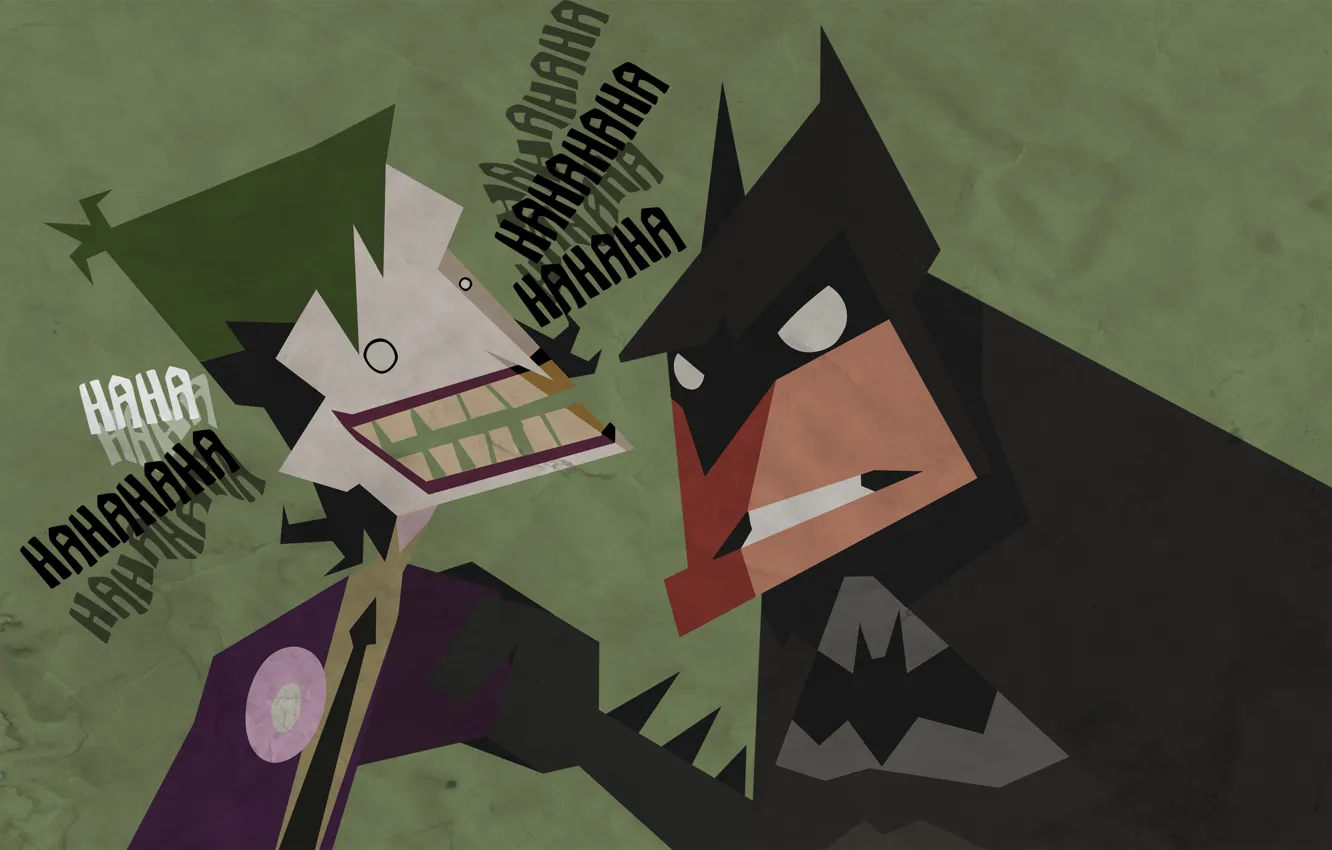 Фото обои batman, бетмен, джокер, рисунок, смех