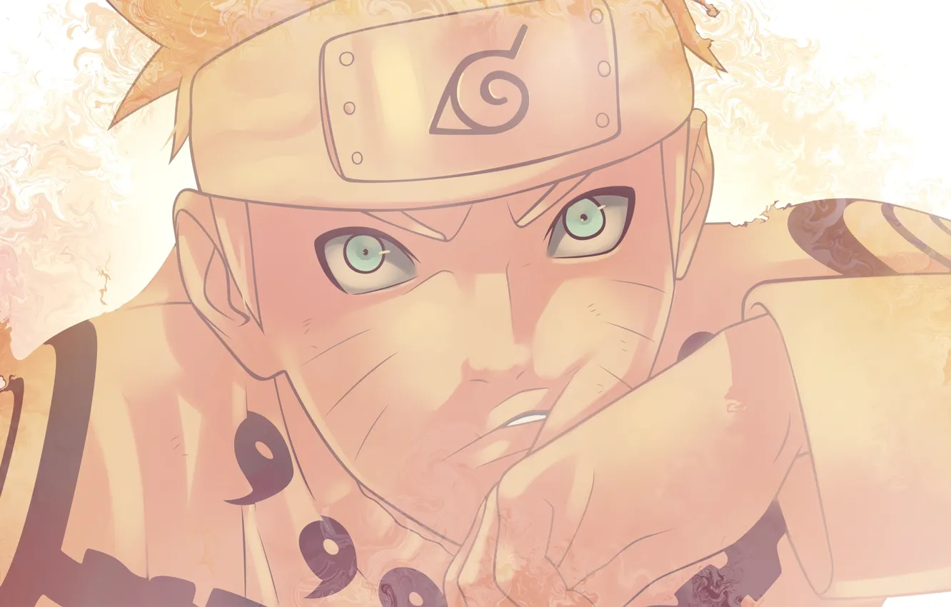 Фото обои naruto, art, uzumaki naruto, bijuu mode