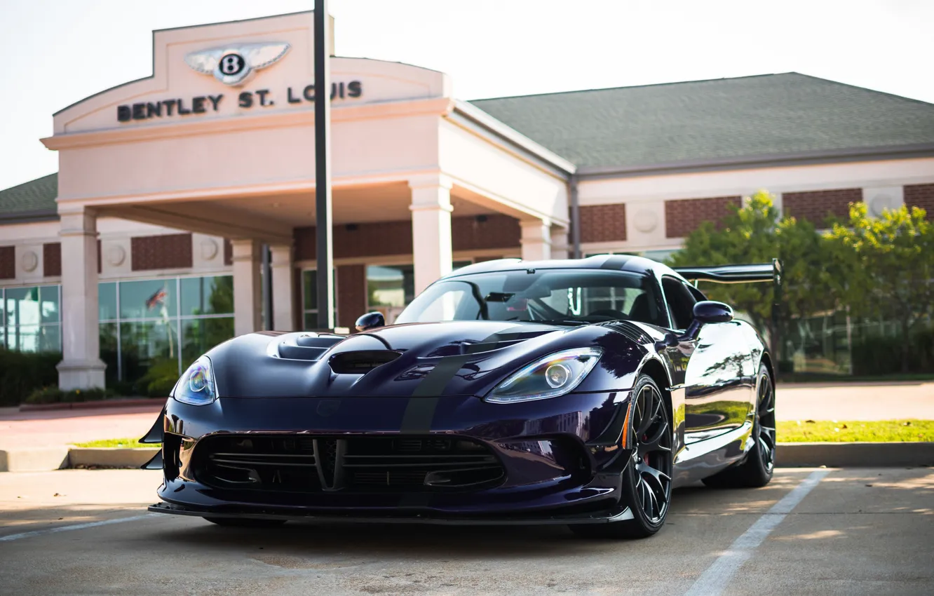 Фото обои Dodge, Viper, Black, Wheels, ACR