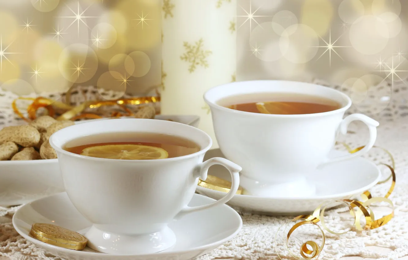 Фото обои праздник, чай, Новый Год, Рождество, Christmas, New Year