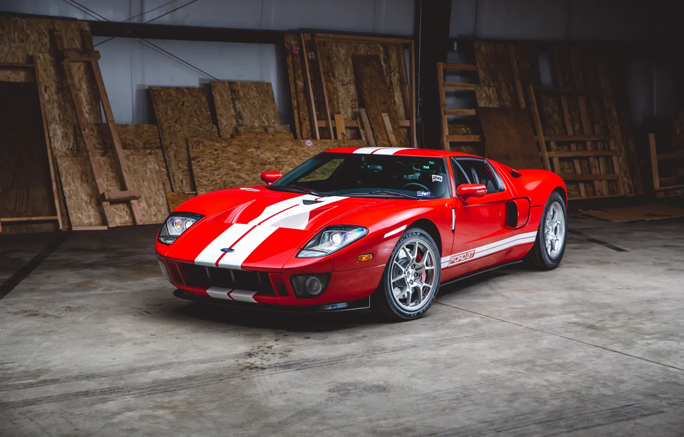 Фото обои Ford, 2006, Ford GT, supercar, GT