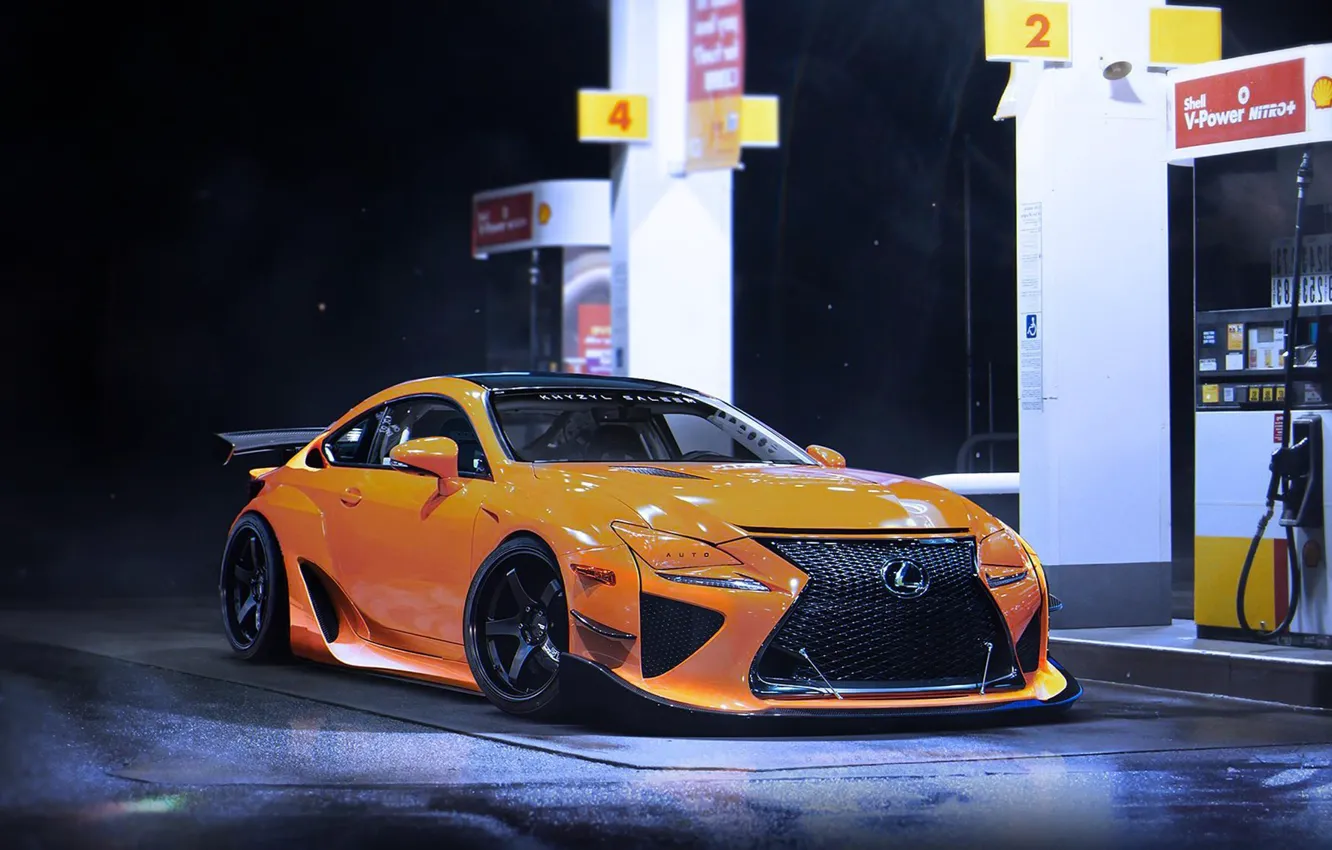 Фото обои Lexus, Car, Yellow, Tuning, Future, Sport, by Khyzyl Saleem, RCF-A